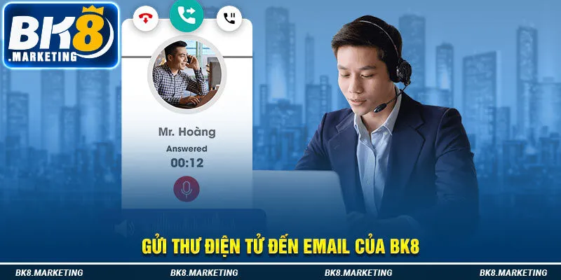 Gửi thư điện tử đến email của nhà cái